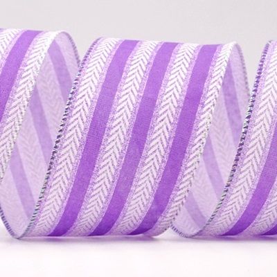 Spring Chevron Stripe Wired Ribbon_KF8479