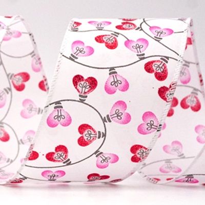 Nastro Glitter a Forma di Cuore di San Valentino con Lampadina_KF8495.KF8496.KF8497