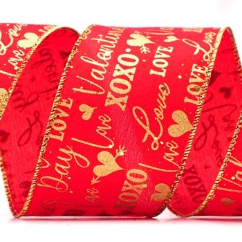 Valentines Day & XOXO designs Wired Ribbon_KF8510.KF8511.KF8512.KF8513.KF8514.KF8515.KF8516.KF851