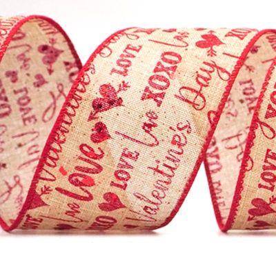 Valentines Day & XOXO designs Wired Ribbon_KF8510.KF8511.KF8512.KF8513.KF8514.KF8515.KF8516.KF851