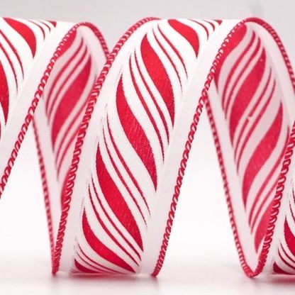 Swirl Candy Canes Wired Ribbon_KF8551.KF8552.KF8553.KF8554