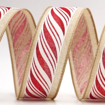 Swirl Candy Canes Wired Ribbon_KF8551.KF8552.KF8553.KF8554