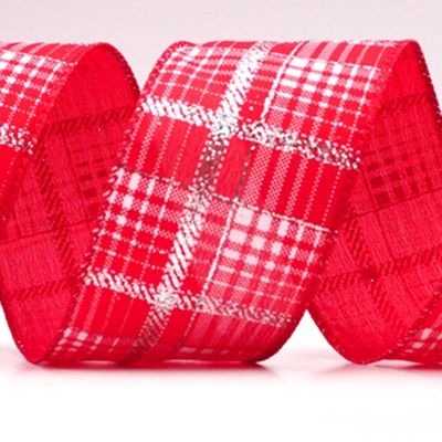 Karierter Plaid mit goldenen Akzenten Drahtband_KF8859.KF8860.KF8861.KF8862.KF8863.KF8864