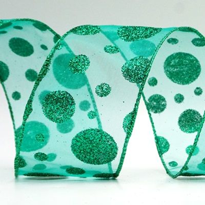 Glanzende Glitter Polkadots Lint Collectie_KF8878