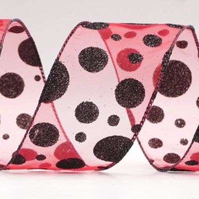 Shimmering Glitter Polka Dots Ribbon Collection_KF8878