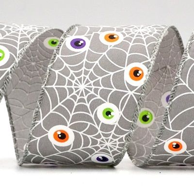 Halloween Oculi et Aranea Tela Filum Ribbons_KF8906