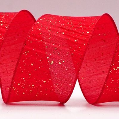 Glitter Crinkle Wired Ribbon_KF9040