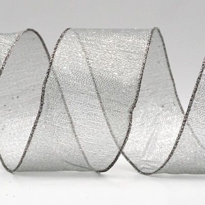 Metallic Glittery Wired Ribbon_KF9064