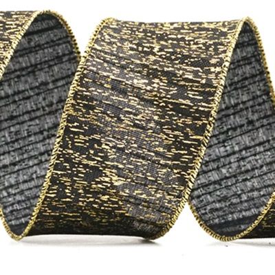 Metallic Textured Wired Ribbon_KF9068