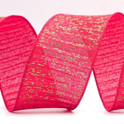 Metallic Textured Wired Ribbon_KF9068